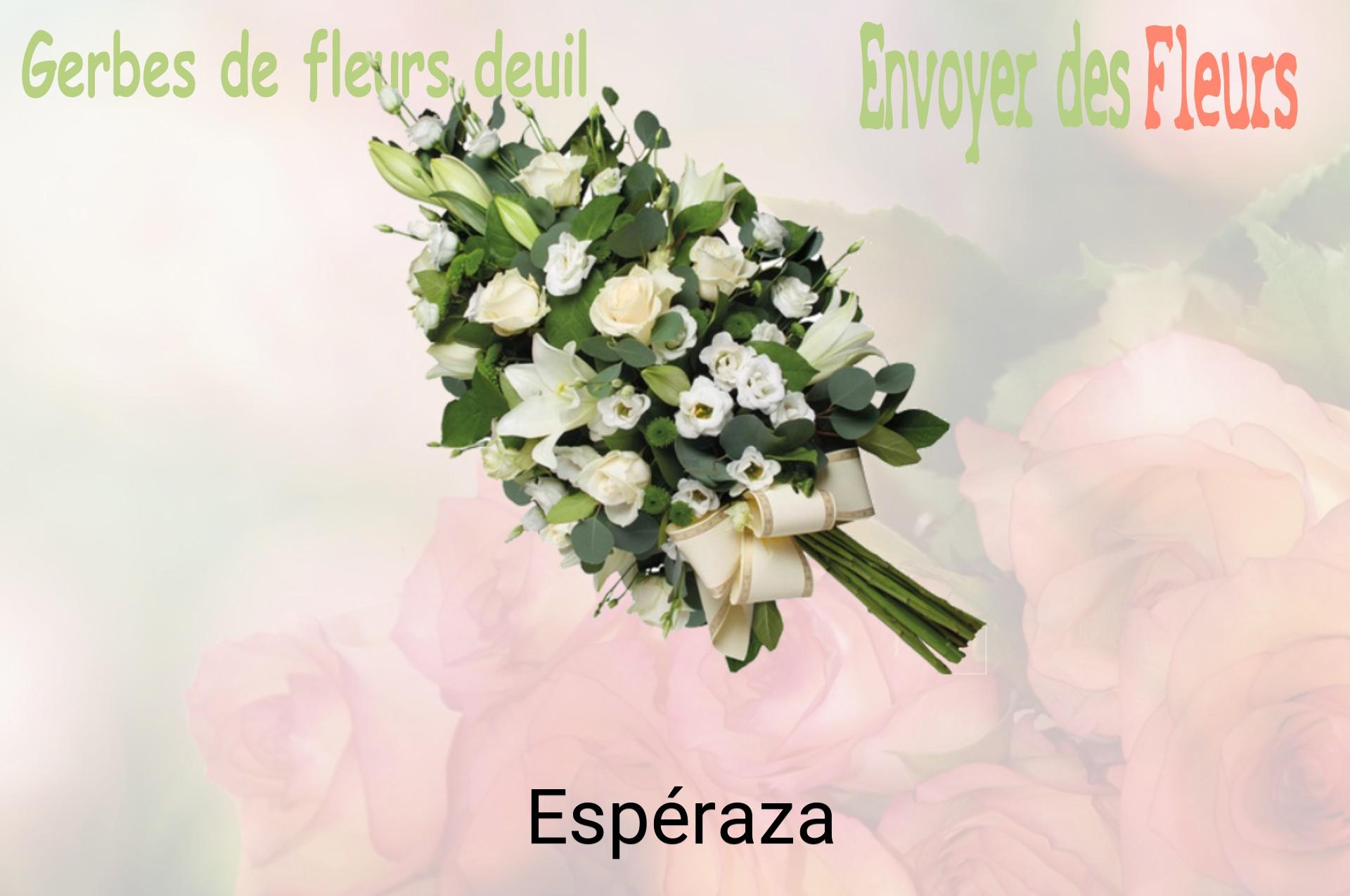 Gerbe de fleurs de deuil livrée à Espéraza